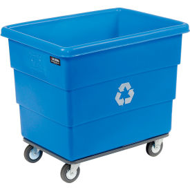 Recycling Cube Truck For Multiple Recyclables, 20 Bushel, Blue