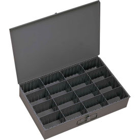 Durham Steel Scoop Compartment Box - Adjustable Compartments 18 x 12 x 3