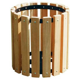 Pressure Treated Wood Garbage Can - 32 Gallon