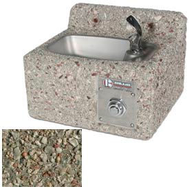 Concrete Outdoor Wall Mount Drinking Fountain, Freeze Resistant
