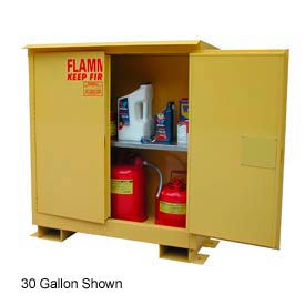 Flammable Safety Cabinet with Roof - 45 Gallon Manual Doors