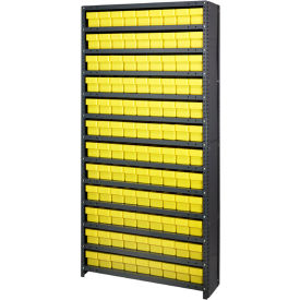 Closed Shelving Euro Drawer Unit - 36x18x75 - 108 Euro Drawers Yellow