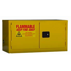 Stackable Flammable Cabinet, Self Close Double Door, 11 Gal., 34"Wx18"Dx22"H