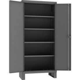 Heavy Duty Storage Cabinet, 12 Gauge, 36"W x 18"D x 78"H, Gray
