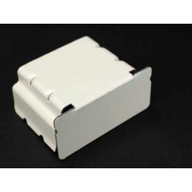 Div Blank End Fitting, Fog White, 1-3/16"L