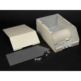 Divided Entrance End Fitting, Fog White, 7-1/8"L