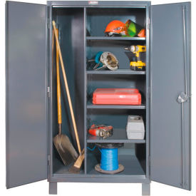 Durham® Heavy Duty Maintenance Storage Cabinet, 48"W x 24"D x 78"H, All-Welded, Gray
