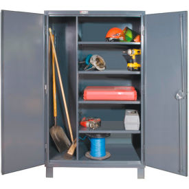60"W x 24"D x 78"H, All-Welded, Gray