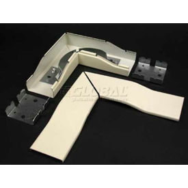 Flat Elbow, Fog White, 6-1/2"L