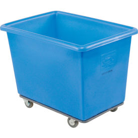 Heavy Duty Plastic Box Truck, 6 Bushel, Blue