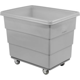 Heavy Duty Plastic Box Truck, 14 Bushel, Gray