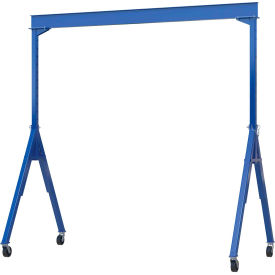 Adjustable Height Steel Gantry Crane, 15'W x 7'7"-12'1"H, 8000 Lb. Capacity