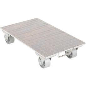Aluminum Dolly 27"L x 16"W with Solid Deck & Steel Wheels