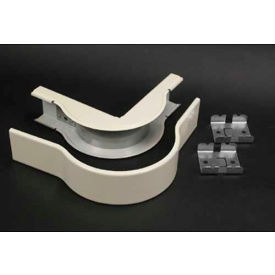 External Elbow, Fog White, 5"L