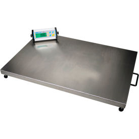 Digital Platform Scale W/Wheels, 75 lb x 0.02 lb, 35-3/8"x23-5/8" Platform
