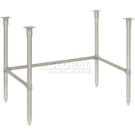 Stainless Steel Leg Kit W/ Cross Brace, 48"W x 30"D