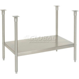 72"W x 30"D Stainless Steel Shelf and Leg Kit