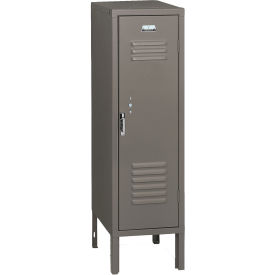 1-Tier 1 Door Locker, 12"W x 12"D x 54-1/2"H, Gray, Unassembled