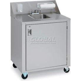 Single Bowl Portable Hand Sink Cart