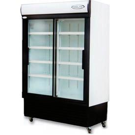 Reach-In Cooler, Double Sliding Glass Door, 42.37 Cu. Ft.