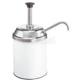 Stainless Steel Pump & Lid, Fit #10 Can, Thick Condiments