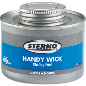 Handy Wick Chafing Fuel Can, Twist Cap Wick, 6 Hour Burn, 8 oz., 24/Carton