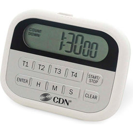 4-Event Timer and Clock, White