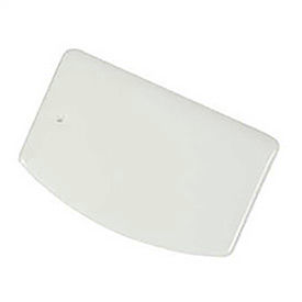 Pan Scraper, 3-5/8" x 5-5/8", White, Polyethylene