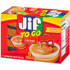 Jif To Go Spreads, Creamy Peanut Butter, 8 Pack
