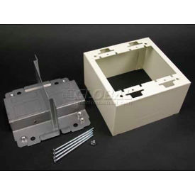 2G Divided Device Box, Fog White, 4-3/4"L