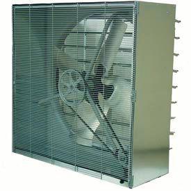 36" Cabinet Exhaust Fan With Shutters - 1/2 HP, 9870 CFM, 3 PH