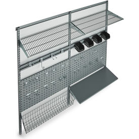 Storability LocBoard Wall Mount Storage System, 66"L x 63"H