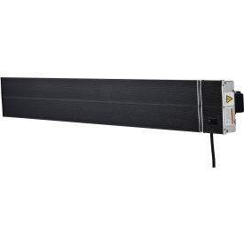 Infrared Patio Heater w/Remote, Wall/Ceiling Mount, 2600W, Black Panel