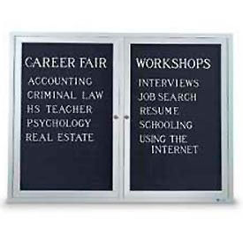 Two-Door Outdoor Letter Board - 42"W x 32"H