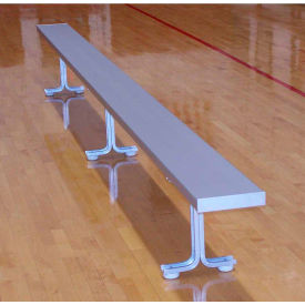 21' Aluminum Park Bench, Backless, Surface Mount