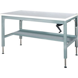 Parent Standard Workbench W/ C Channel Leg, Laminate Square Edge, 72"W x 30"D, Gray