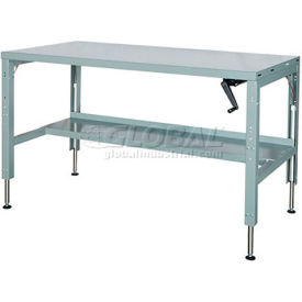 Parent Standard Workbench W/ C Channel Leg, Steel Square Edge, 72"W x 29"D, Gray