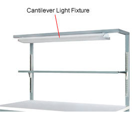 Parent Metal Light Kit W/ Uprights, 72"W x 30"D, Gray