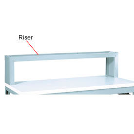 Metal Workbench Riser, 60"W x 10"D, Gray