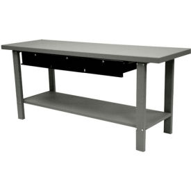 Automotive Steel Workbench, 3 Drawers, 78-3/4"W x 25-1/2"D, Gray