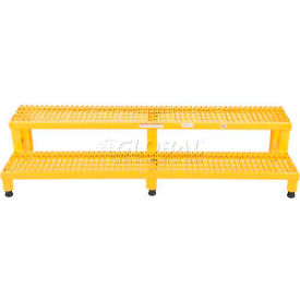 Adjustable Height Step Stand, Carbon Steel 60"W x 24"L