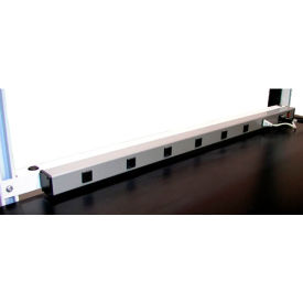Mounting Rail For Workbenches, 60"W, White