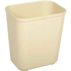 Fire Resistant Fiberglass Wastebasket, 7 Gallon, Beige