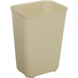 10 Gallon Fire Resistant Fiberglass Wastebasket - Beige