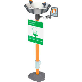 Emergency Eye Wash Pedestal Mounted - Stainless Steel Bowl, G1825