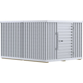 Galvanized Steel Outdoor Storage Shed 9'1-1/2"W x 12'9"D x 7'1"H