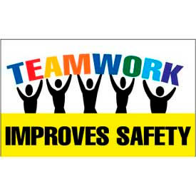 Teamwork Improves Safety, 3ft x 5ft