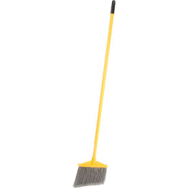 Angled Broom With Vinyl Coated Metal Handle
