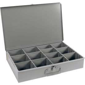 Steel Scoop Compartment Box 119-95 - Adjustable Vertical Compartments 18 x 12 x 3