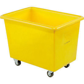 Medium Duty Plastic Box Truck, 6 Bushel, Yellow